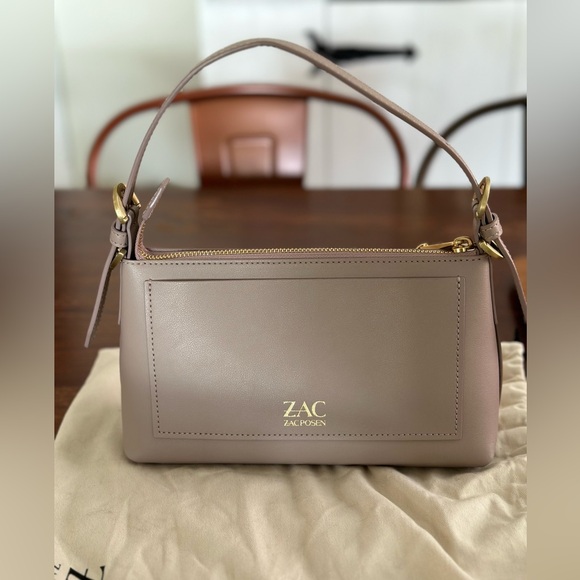 Zac Posen shoulder bag with cross body strap purple/mauve - Picture 5 of 5